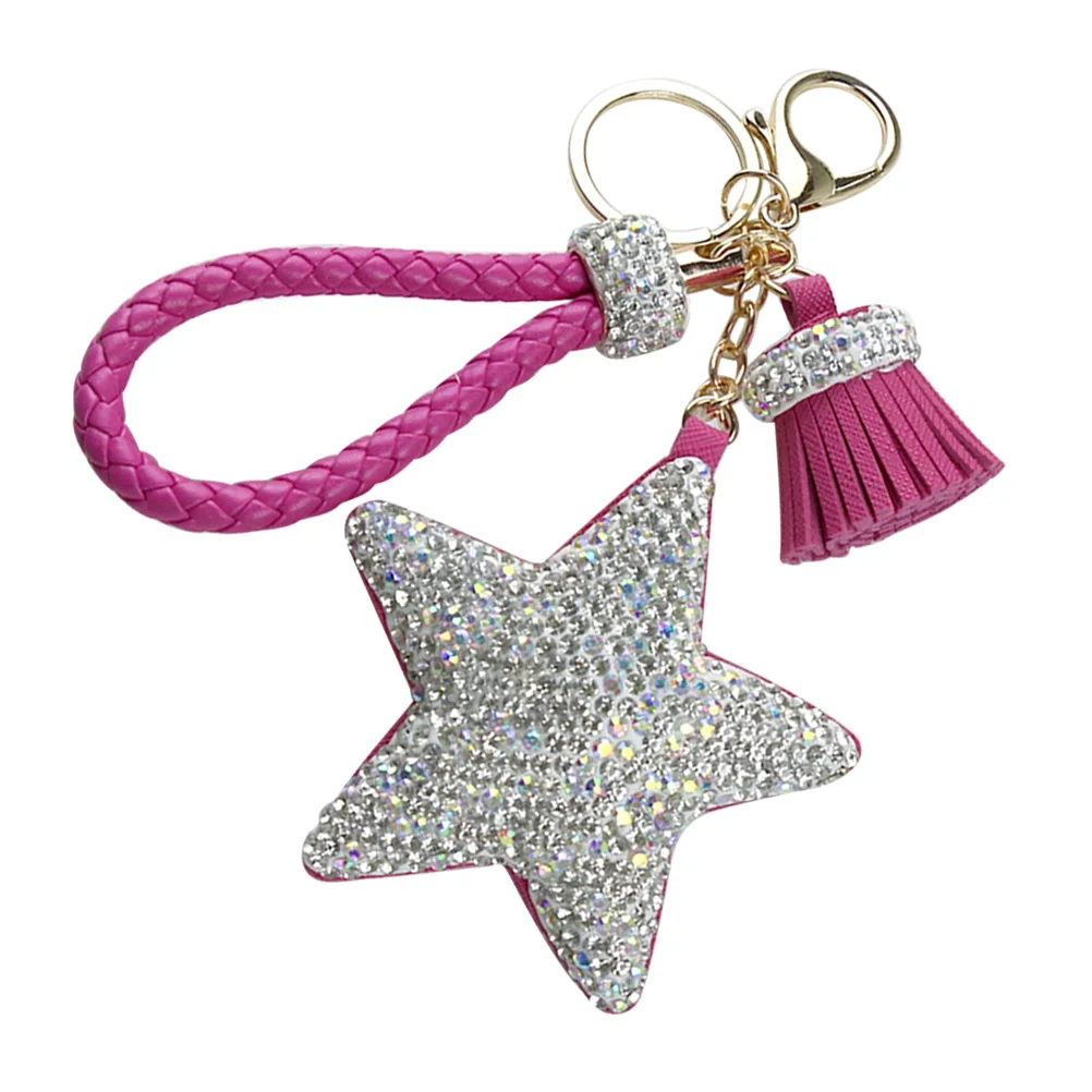 Pentagram Keychain Rhinestone Star Charm Bag Hanging Creative Holder Tassel Durable Long Use Exquisite Detail Practical Everyday
Pentagram Keychain Rhinestone Star Charm Bag Hanging Creative Holder Tassel Durable Long Use Exquisite Detail Practical Everyday