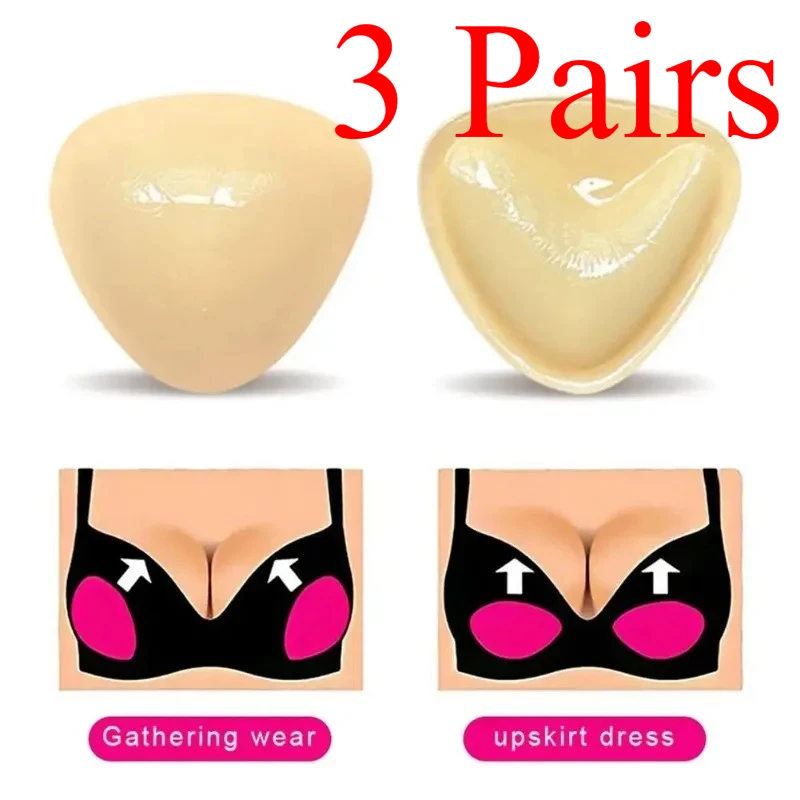 3 Pair Solid Self Adhesive Bra Double Both Sided Sticky Push Up Bra Inserts Reusable Adhesive Ultra Breast Lift Padding Insert
3 Pair Solid Self Adhesive Bra Double Both Sided Sticky Push Up Bra Inserts Reusable Adhesive Ultra Breast Lift Padding Insert