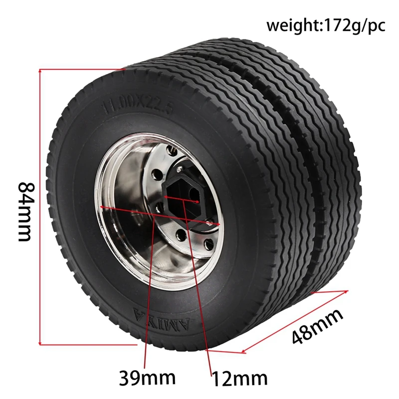 Metal Wheel Set for 1/14 Tamiya RC Trailer Tractor Truck SCANIA Rear HOT SALE
Metal Wheel Set for 1/14 Tamiya RC Trailer Tractor Truck SCANIA Rear HOT SALE