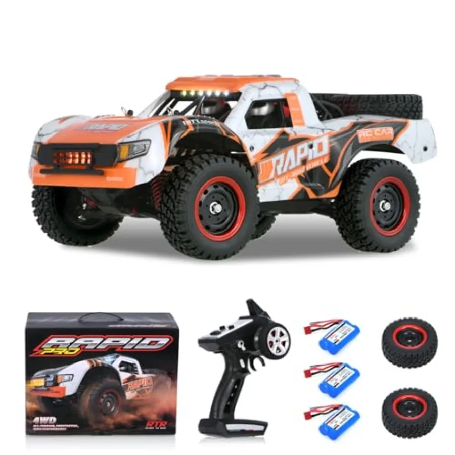 1:14 Scale Brushless RC Trucks 2.4G 4WD High Speed 70 KMH All Terrain Electric Off-Road Remote Control Truck with 3 Batteries H
1:14 Scale Brushless RC Trucks 2.4G 4WD High Speed 70 KMH All Terrain Electric Off-Road Remote Control Truck with 3 Batteries H