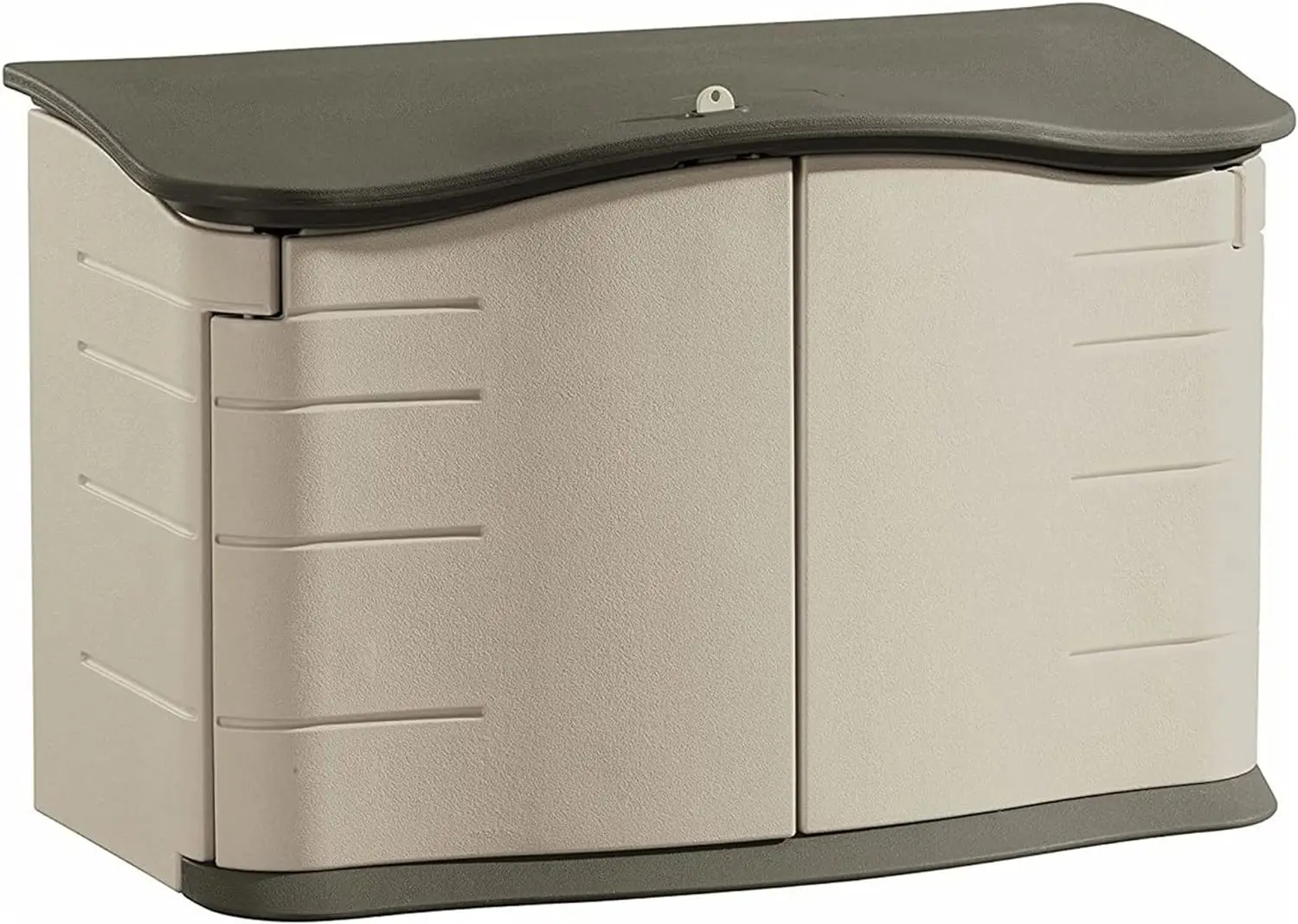 Маленький горизонтальный полимерный напольный сарай Rubbermaid с полом (4,5x3 фута), устойчивый к атмосферным воздействиям, бежевый/коричневый
Маленький горизонтальный полимерный напольный сарай Rubbermaid с полом (4,5x3 фута), устойчивый к атмосферным воздействиям, бежевый/коричневый