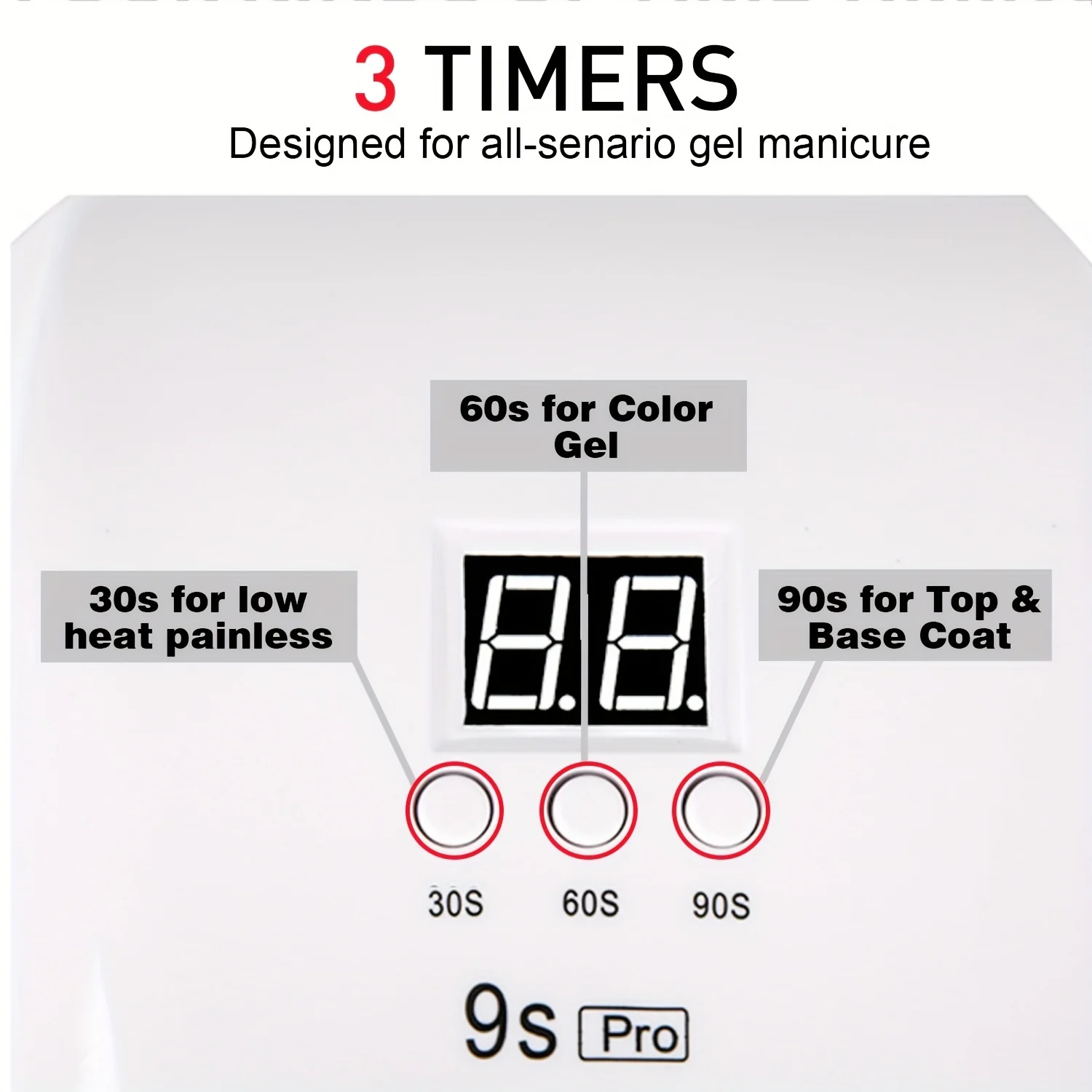 120W High-Power Nail Lamp - Fast Curing UV LED Light - 3 Timer Settings - Smart Sensor - Suitable for All Gel Polishes
120W High-Power Nail Lamp - Fast Curing UV LED Light - 3 Timer Settings - Smart Sensor - Suitable for All Gel Polishes