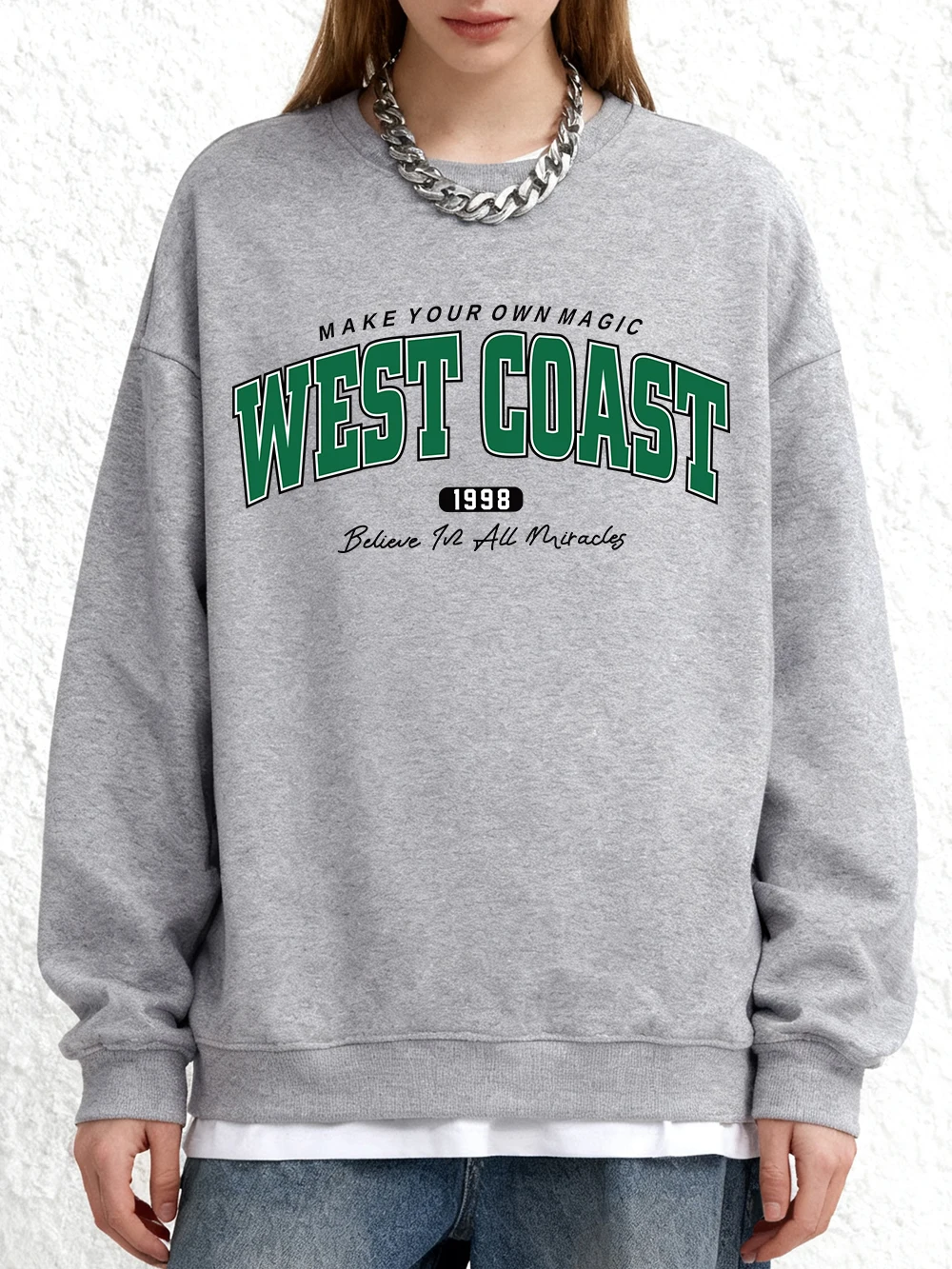 Толстовка с принтом West Coast Letter 1998, женская зимняя толстовка с круглым вырезом, свободный пуловер для бега, повседневная флисовая теплая женская одежда
Толстовка с принтом West Coast Letter 1998, женская зимняя толстовка с круглым вырезом, свободный пуловер для бега, повседневная флисовая теплая женская одежда