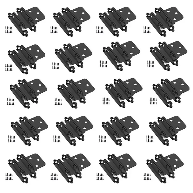 ABFA 25 Pairs (50 Units) Cabinet Hinge Self-Closing Kitchen Cabinet Hinges 1/2 Inch Overlay Replacement Cabinet Doors Black
ABFA 25 Pairs (50 Units) Cabinet Hinge Self-Closing Kitchen Cabinet Hinges 1/2 Inch Overlay Replacement Cabinet Doors Black