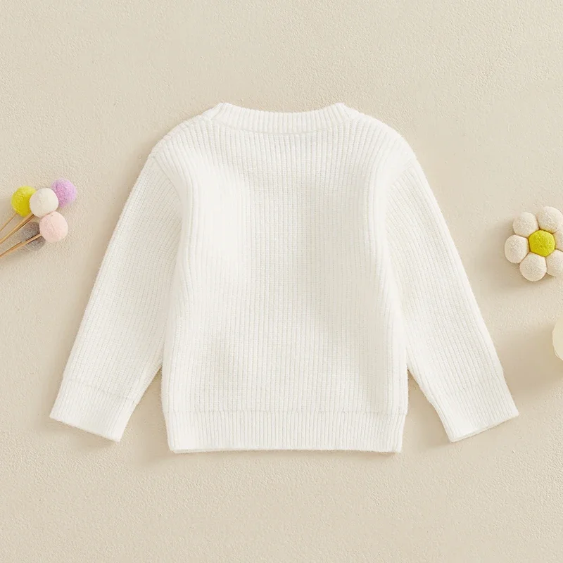 Thanksgiving baby Outfit Girls Sweaters Letter Flower Long Sleeve Ribbed Knitted Pullover Tops Toddler Fall Winter Clothes
Thanksgiving baby Outfit Girls Sweaters Letter Flower Long Sleeve Ribbed Knitted Pullover Tops Toddler Fall Winter Clothes