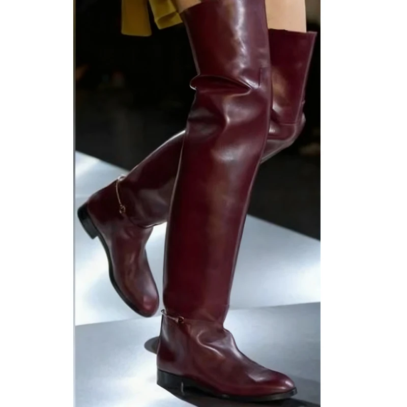 Burgundy Round Toe Low Heel Over The Knee Boots Woman Winter 2026 Riding Boots Buckle Fashion Thigh High Boots for Fall & Winter
Burgundy Round Toe Low Heel Over The Knee Boots Woman Winter 2026 Riding Boots Buckle Fashion Thigh High Boots for Fall & Winter