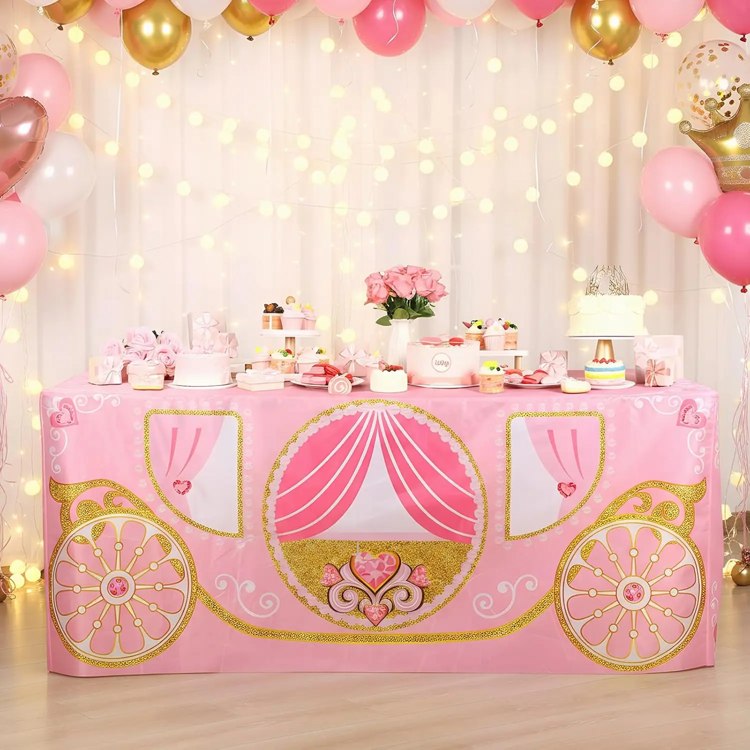 Princess Birthday Party Indoor Out Decoration Cosplay Themed Party Supplies Washable Pink Table Cover for Dining Room Decoration
Princess Birthday Party Indoor Out Decoration Cosplay Themed Party Supplies Washable Pink Table Cover for Dining Room Decoration