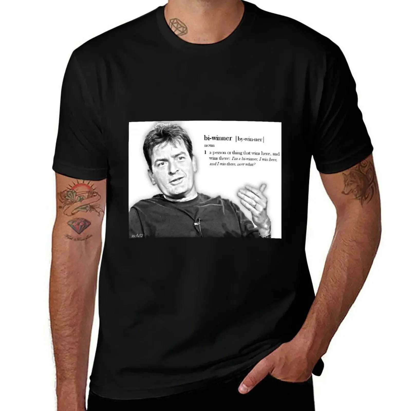 Charlie Sheen - Bi-winner T-Shirt man t shirt customizeds Personalized t-shirt croswit shirt man black t shirts for men
Charlie Sheen - Bi-winner T-Shirt man t shirt customizeds Personalized t-shirt croswit shirt man black t shirts for men