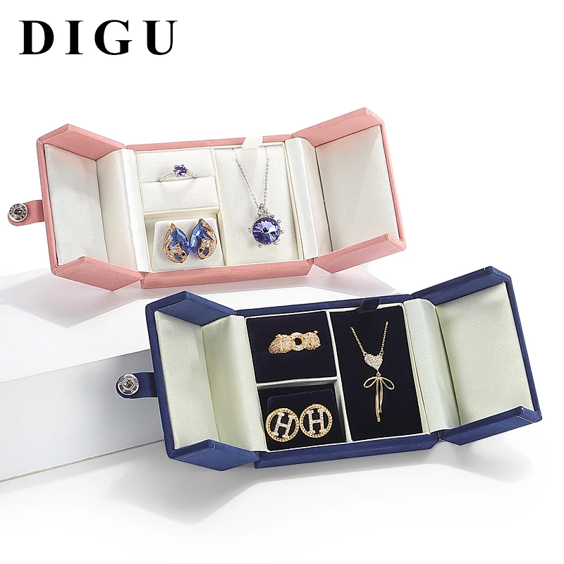 Jewelry Box Ring Box Portable Double Open Ring Necklace Earring Storage Box Gift Packaging Box jewelry organizer
Jewelry Box Ring Box Portable Double Open Ring Necklace Earring Storage Box Gift Packaging Box jewelry organizer