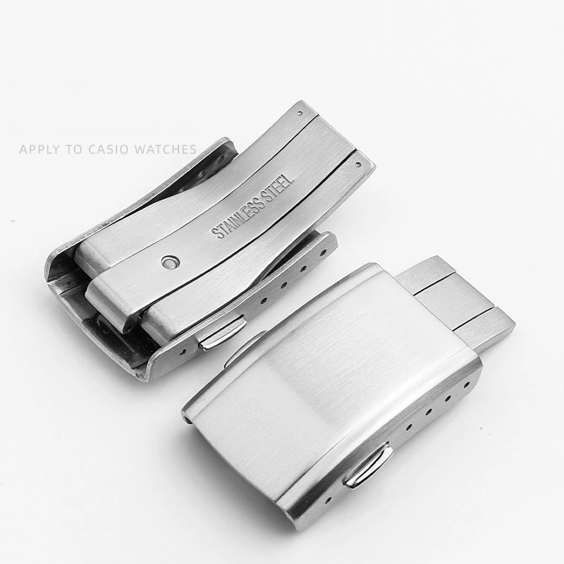 CasioG-SHOCKSmall квадратная стальная полосаDW5600/5610Складная пряжка для часов из нержавеющей стали с двойным нажатием, сменные аксессуары
CasioG-SHOCKSmall квадратная стальная полосаDW5600/5610Складная пряжка для часов из нержавеющей стали с двойным нажатием, сменные аксессуары