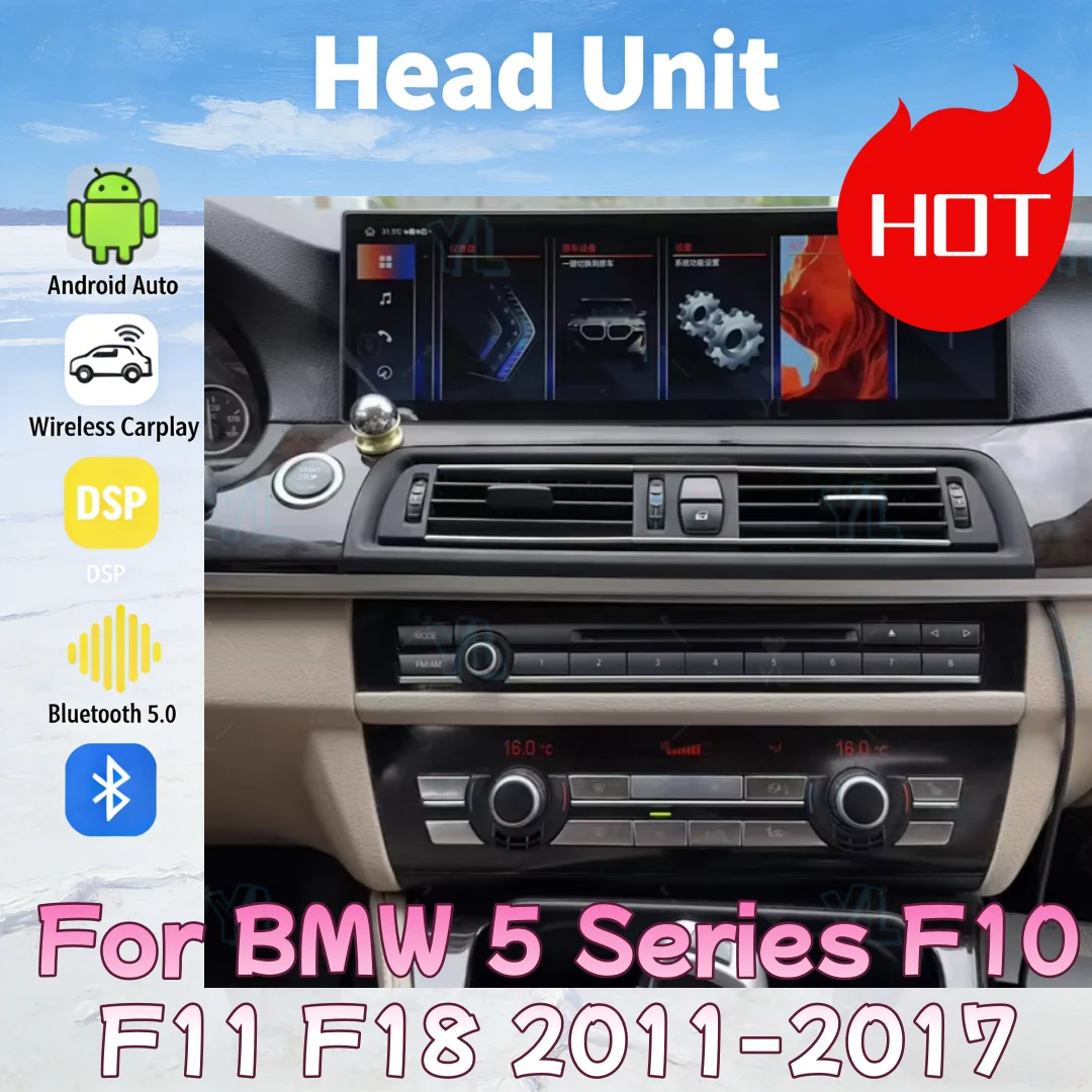 14.9inch Android 14 For BMW 5 Series F10 F11 F12 F15 F18 2011-2017 Stereo Carplay Autoradio Car Multimedia Player GPS Head Unit
14.9inch Android 14 For BMW 5 Series F10 F11 F12 F15 F18 2011-2017 Stereo Carplay Autoradio Car Multimedia Player GPS Head Unit