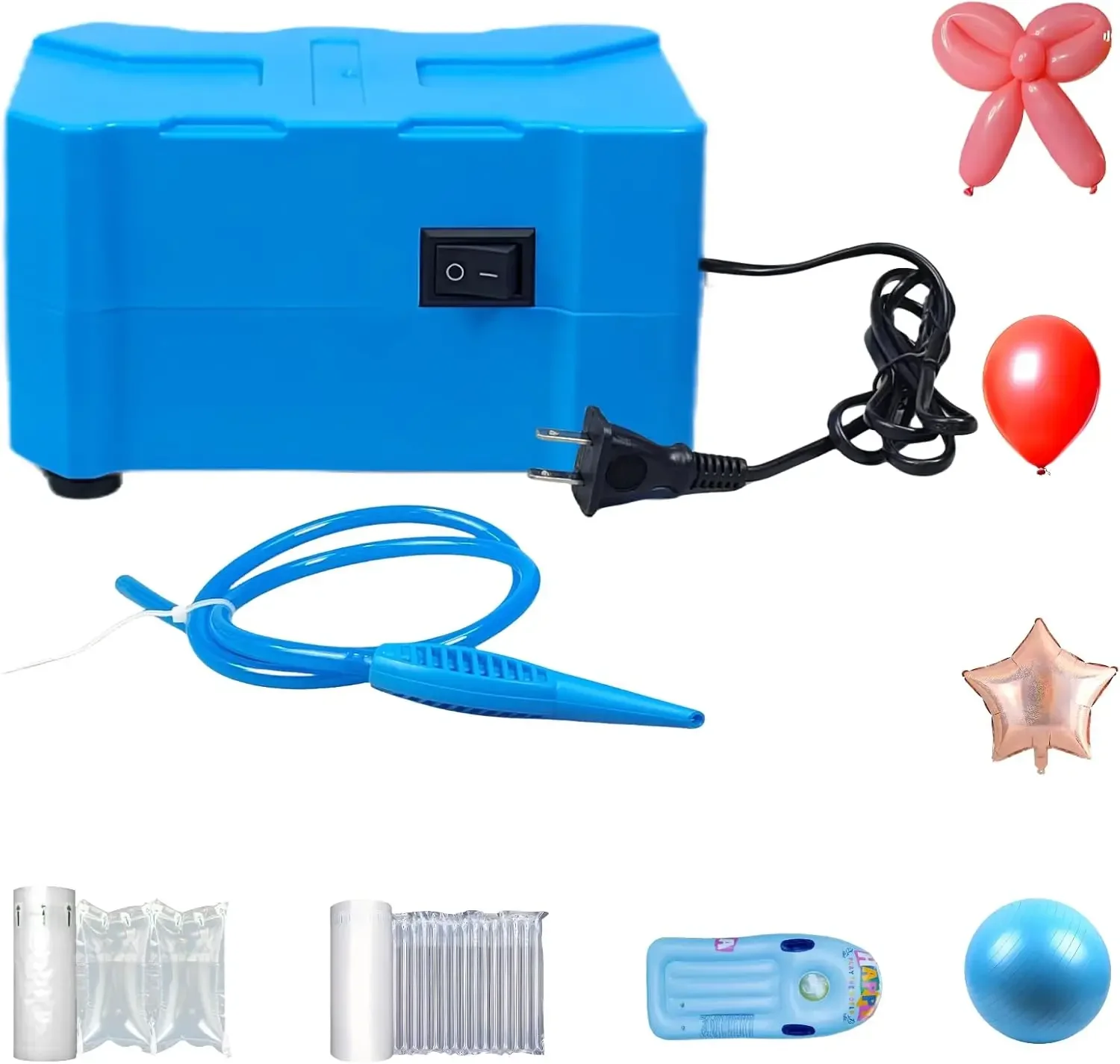 Electric Air Pump for Inflatables Air Pillows and Bubble Cushioning Wrap, Small Balloon Blower Machine Inflator Air Pump for Poo
Electric Air Pump for Inflatables Air Pillows and Bubble Cushioning Wrap, Small Balloon Blower Machine Inflator Air Pump for Poo