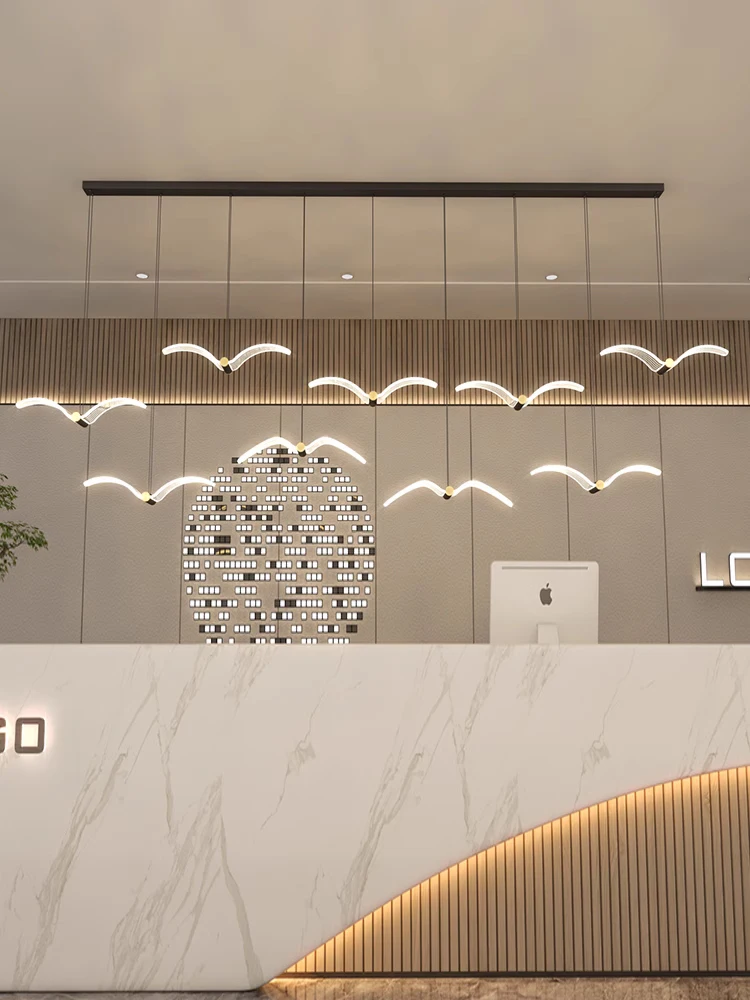 LED restaurant chandelier, Nordic light luxury grand art, seagull bar and living room lamp, modern and simple office front desk
LED restaurant chandelier, Nordic light luxury grand art, seagull bar and living room lamp, modern and simple office front desk