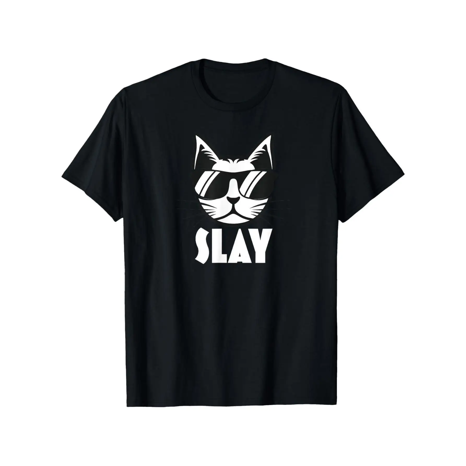 Slay Cat T-shirt Men Women Unisex Funny Slogan Graphic Tee Cool Sunglasses Cat Print Top
Slay Cat T-shirt Men Women Unisex Funny Slogan Graphic Tee Cool Sunglasses Cat Print Top