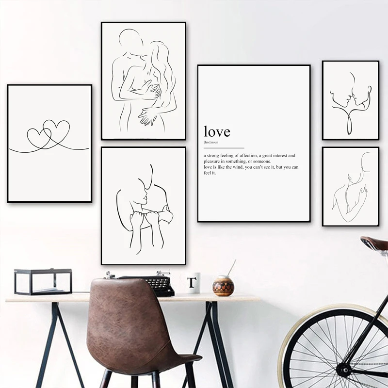 Abstract Minimalist Line Heart Love Quote Wall Art Canvas Painting Nordic Posters And Prints Wall Pictures For Living Room Decor
Abstract Minimalist Line Heart Love Quote Wall Art Canvas Painting Nordic Posters And Prints Wall Pictures For Living Room Decor
