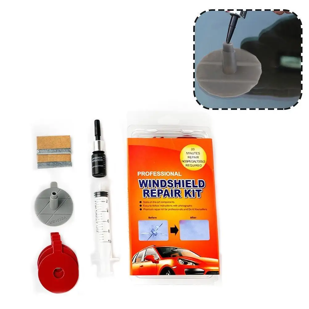 Windshield Repair KitAuto Windshield Glass Repair Tool Set Car Glass Repairing Resin For Windscreen Chip Scratches Bull-Eye Star
Windshield Repair KitAuto Windshield Glass Repair Tool Set Car Glass Repairing Resin For Windscreen Chip Scratches Bull-Eye Star