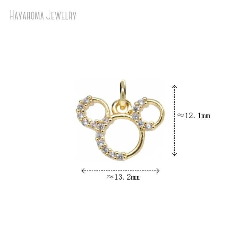 5Pcs Pendant Copper Wholesale Invisible Setting Animal Mouse Gold Color Jewelry Metal Cubic Zirconia Charms
5Pcs Pendant Copper Wholesale Invisible Setting Animal Mouse Gold Color Jewelry Metal Cubic Zirconia Charms