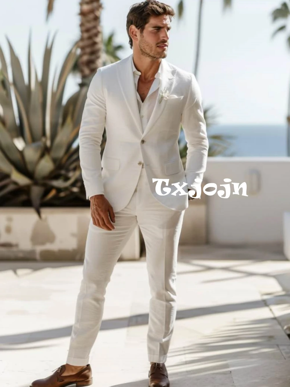Summer Comfortable Men's Linen Suit Set 2 Pieces Beach Wedding Groom Sets Elegant Peak Lapel Tuxedo Banquet Party Wear On Sale
Summer Comfortable Men's Linen Suit Set 2 Pieces Beach Wedding Groom Sets Elegant Peak Lapel Tuxedo Banquet Party Wear On Sale