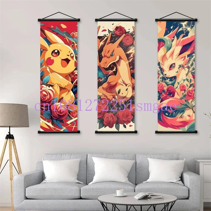 Simple Modern Pokémon Anime Scroll Painting Lucario Eevee Charizard Pikachu Bulbasaur Squirtle Versatile Home Decoration Poster
Simple Modern Pokémon Anime Scroll Painting Lucario Eevee Charizard Pikachu Bulbasaur Squirtle Versatile Home Decoration Poster