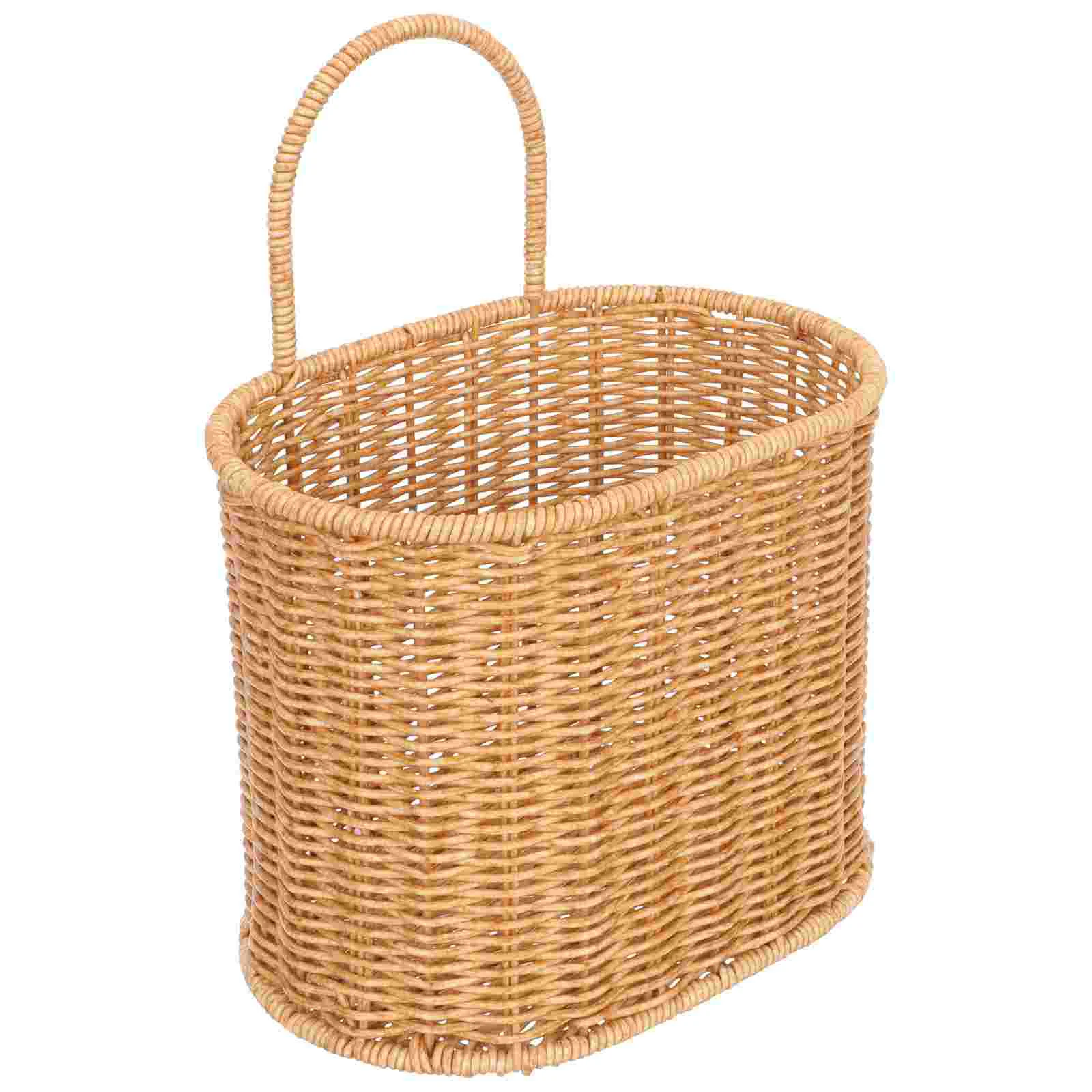 Woven Hanging Basket Bohemian Decor Wall Decoration Imitation Rattan Plastic Kitchen Storage
Woven Hanging Basket Bohemian Decor Wall Decoration Imitation Rattan Plastic Kitchen Storage
