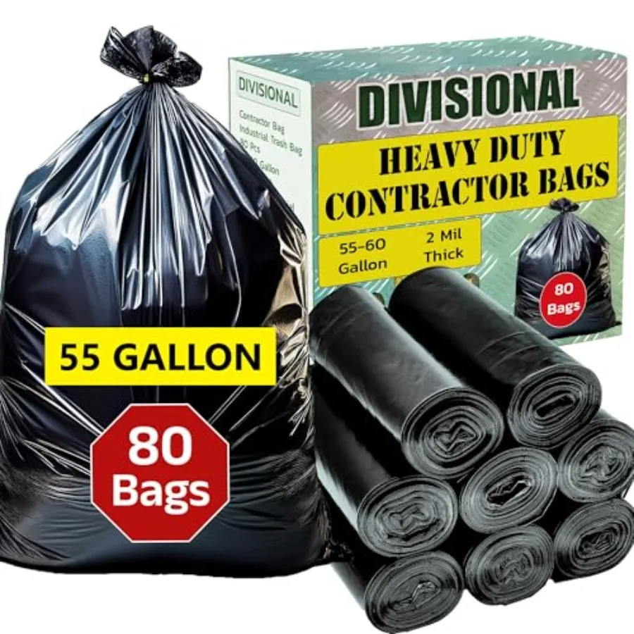 80 Count Contractor Garbage Bags 55 Gallon Contractor Bags Heavy Duty 2 Mil Heavy Duty Contractor Bags Contractor Trash Bags He
80 Count Contractor Garbage Bags 55 Gallon Contractor Bags Heavy Duty 2 Mil Heavy Duty Contractor Bags Contractor Trash Bags He