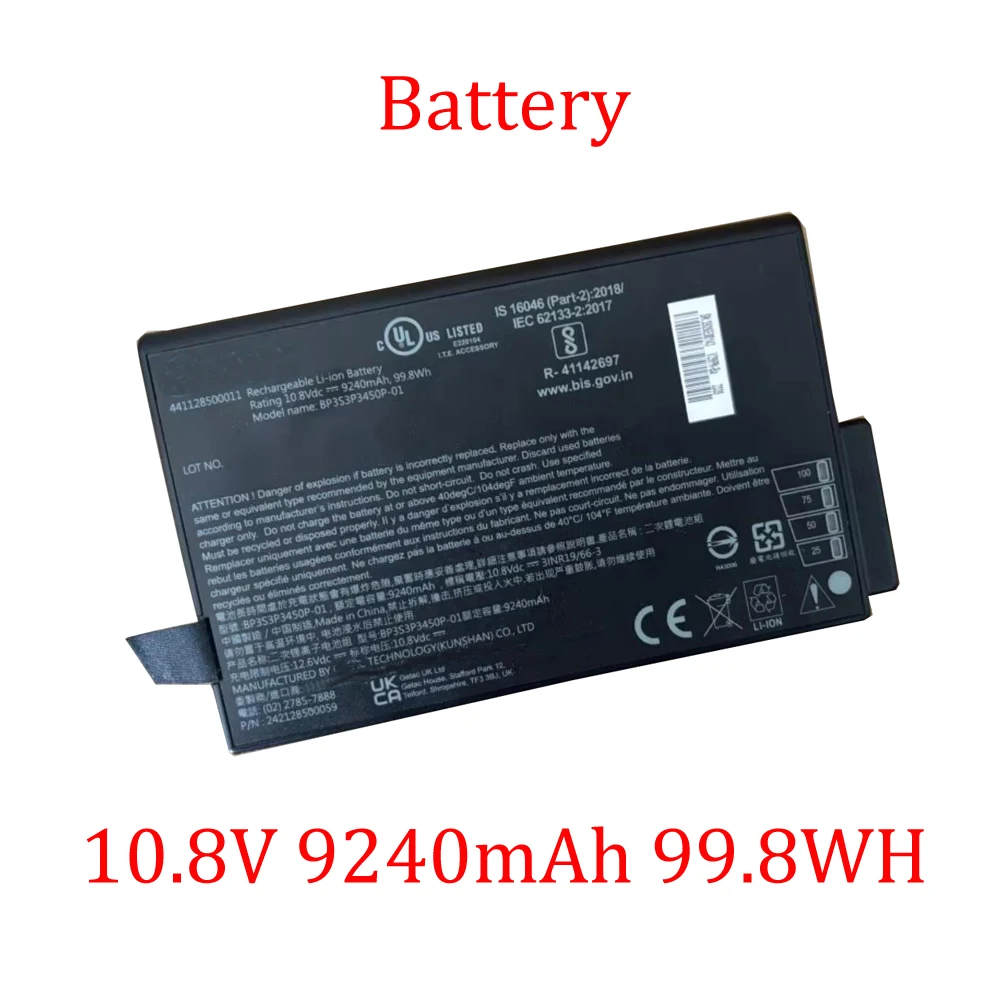Аккумулятор для ноутбука Getac X500 V100 V200 V1010 S400 GBM9X3 10,8 В 9240 мАч 99,8 Втч 10,8 В 6600 мАч черный новый
Аккумулятор для ноутбука Getac X500 V100 V200 V1010 S400 GBM9X3 10,8 В 9240 мАч 99,8 Втч 10,8 В 6600 мАч черный новый