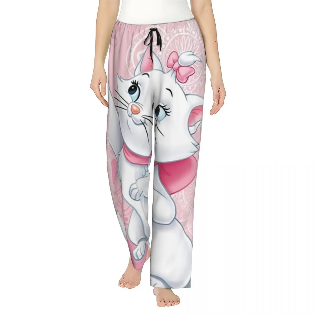 Women's Cartoon Aristocats Animation Marie Cat Pajama Pants Custom Printed Sleep Sleepwear Bottoms with Pockets
Women's Cartoon Aristocats Animation Marie Cat Pajama Pants Custom Printed Sleep Sleepwear Bottoms with Pockets