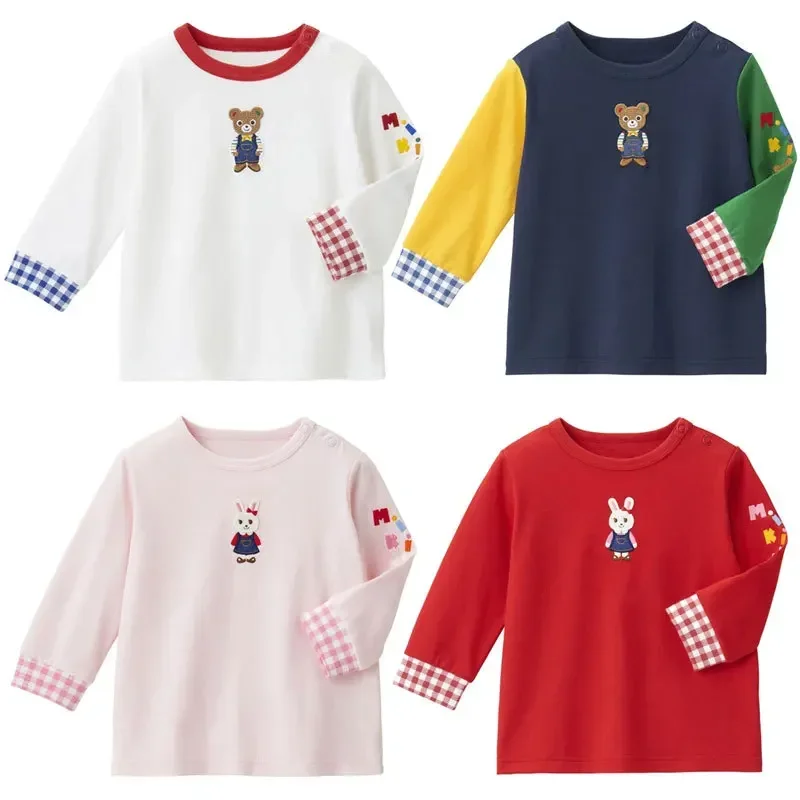 2025 Spring New Boys Long Sleeve Shirts Girls' Cartoon Letter Embroidery Sweatshirt Cotton Kids Clothes Graphic Baseshirt Tops
2025 Spring New Boys Long Sleeve Shirts Girls' Cartoon Letter Embroidery Sweatshirt Cotton Kids Clothes Graphic Baseshirt Tops