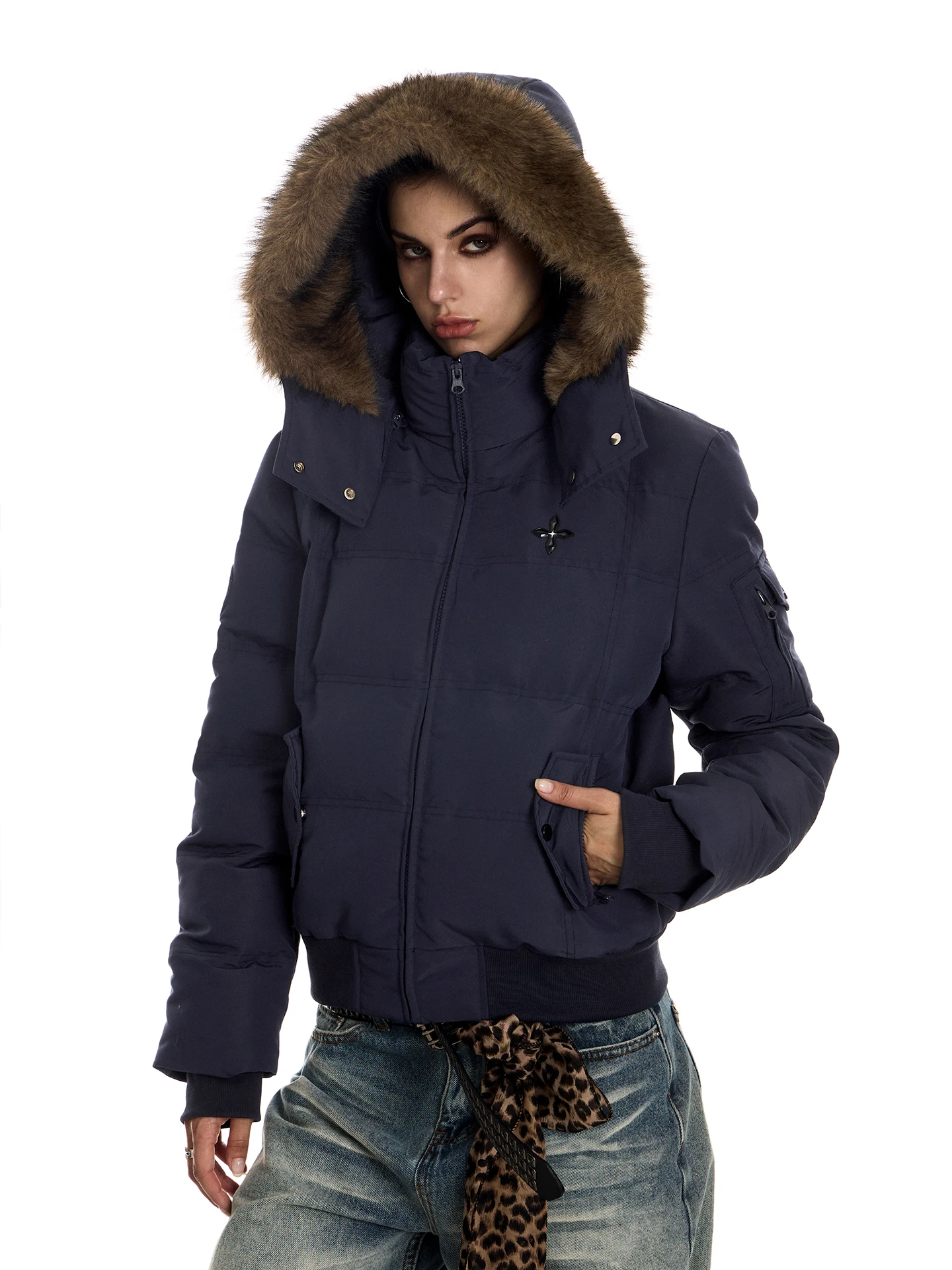 023Start Again Утепленная хлопковая куртка с капюшоном для женщин, теплая, в стиле ретро, уличная одежда, синяя, на молнии, однотонная
023Start Again Утепленная хлопковая куртка с капюшоном для женщин, теплая, в стиле ретро, уличная одежда, синяя, на молнии, однотонная