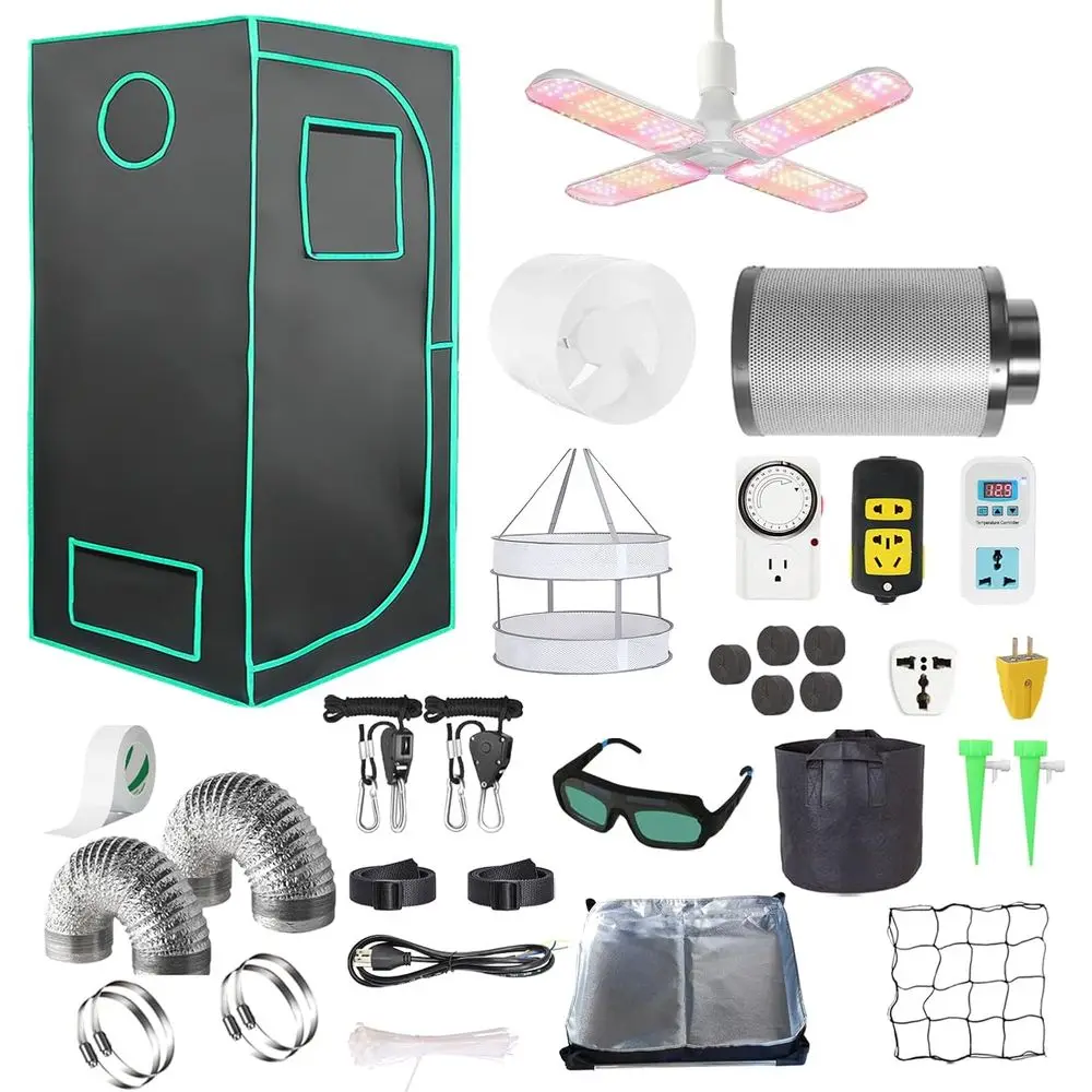 48x24x80 Inch LED Full Spectrum Grow Tent Kit with Hydroponics, Ventilation & Carbon Filter
48x24x80 Inch LED Full Spectrum Grow Tent Kit with Hydroponics, Ventilation & Carbon Filter