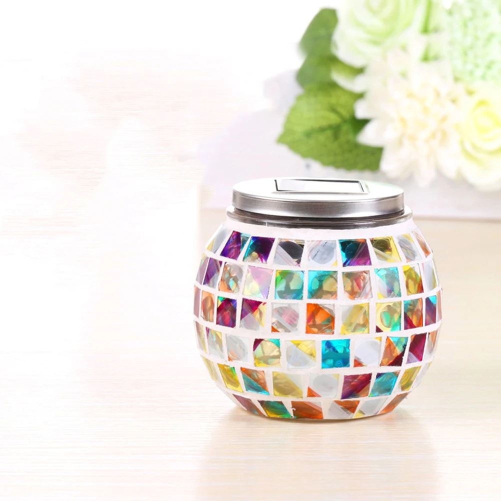 Solar Powered Glass Jar Mosaic Lamp Rechargeable Decorative Light Outdoor Garden Patio Bedroom Party Celebration Solar Light
Solar Powered Glass Jar Mosaic Lamp Rechargeable Decorative Light Outdoor Garden Patio Bedroom Party Celebration Solar Light