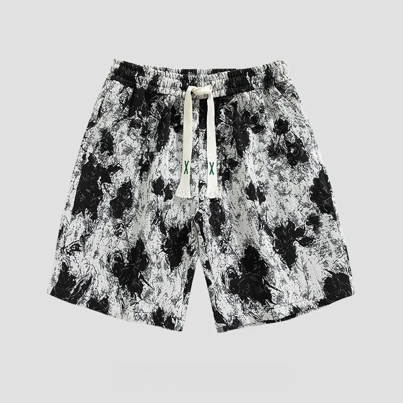 Men's Summer Floral Print Beach Shorts Quick Dry Water Soluble Casual Five-Quarter Length Pants City Walk Elastic Waistband
Men's Summer Floral Print Beach Shorts Quick Dry Water Soluble Casual Five-Quarter Length Pants City Walk Elastic Waistband