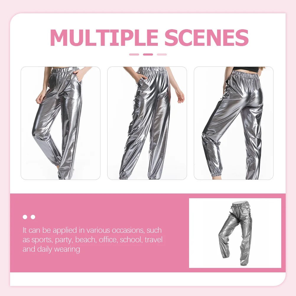 High Waist Metallic Yoga Pants Stretch Lightweight Breathable for Sports Disco Party Wear Women Disco Pants
High Waist Metallic Yoga Pants Stretch Lightweight Breathable for Sports Disco Party Wear Women Disco Pants