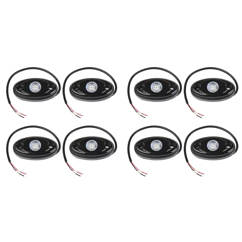 8Pcs 9LED Super Bright Rock Light Kit LED Waterproof LED Neon Underglow Light For Off Road Truck Boat Blue-T48C
8Pcs 9LED Super Bright Rock Light Kit LED Waterproof LED Neon Underglow Light For Off Road Truck Boat Blue-T48C