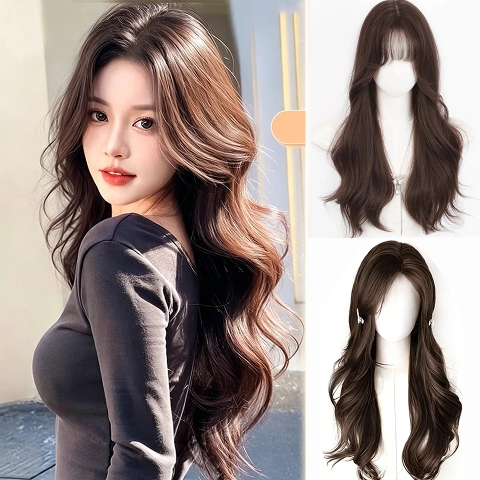 Long Waves Synthetic Wig with Black Brown Hairpin Bangs Hair Topper Clip In hair Extensions For Daily Party Halloween Christmas
Long Waves Synthetic Wig with Black Brown Hairpin Bangs Hair Topper Clip In hair Extensions For Daily Party Halloween Christmas