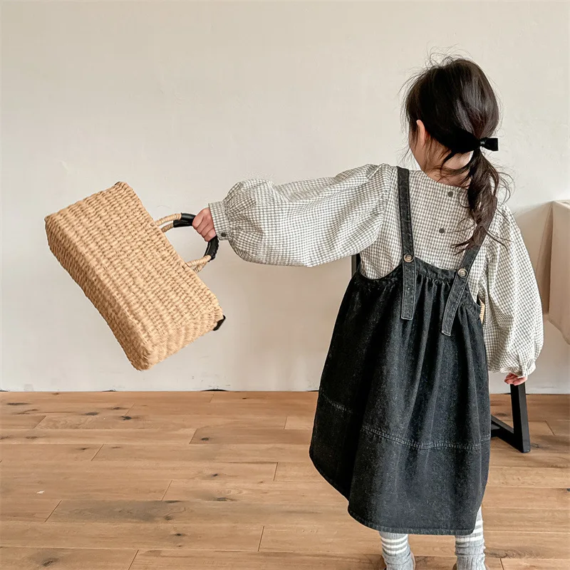 2024 Spring Summer New Little Girls Loose Dress Baby Girl Denim Sleeveless Dresses Korean Style Children's One Piece Clothing
2024 Spring Summer New Little Girls Loose Dress Baby Girl Denim Sleeveless Dresses Korean Style Children's One Piece Clothing