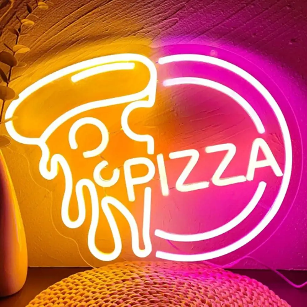 Pizza Slice Neon Sign Dimmable USB LED Light for Restaurant Bar Cafe Wall Decor Commercial Kitchen Window Display Art Sign Gifts
Pizza Slice Neon Sign Dimmable USB LED Light for Restaurant Bar Cafe Wall Decor Commercial Kitchen Window Display Art Sign Gifts