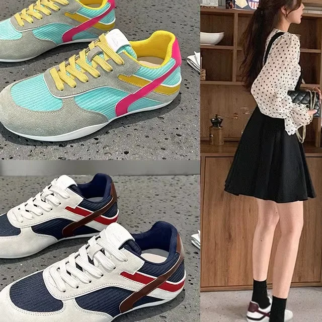 Casual Canvas Sneakers Women's Fashion Color Block Genuine Leather Flat Heel round Toe Lightweight Shoes Summer Autumn Winter...
Casual Canvas Sneakers Women's Fashion Color Block Genuine Leather Flat Heel round Toe Lightweight Shoes Summer Autumn Winter...