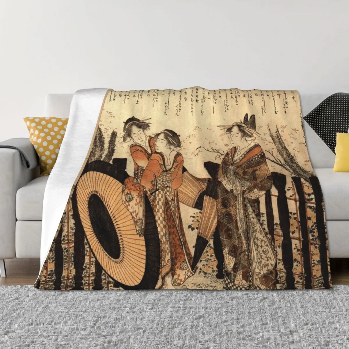 Oiran and two Shinz. Hokusai Throw Blanket Quilt Blankets For Baby Summer Beddings Soft Blankets
Oiran and two Shinz. Hokusai Throw Blanket Quilt Blankets For Baby Summer Beddings Soft Blankets