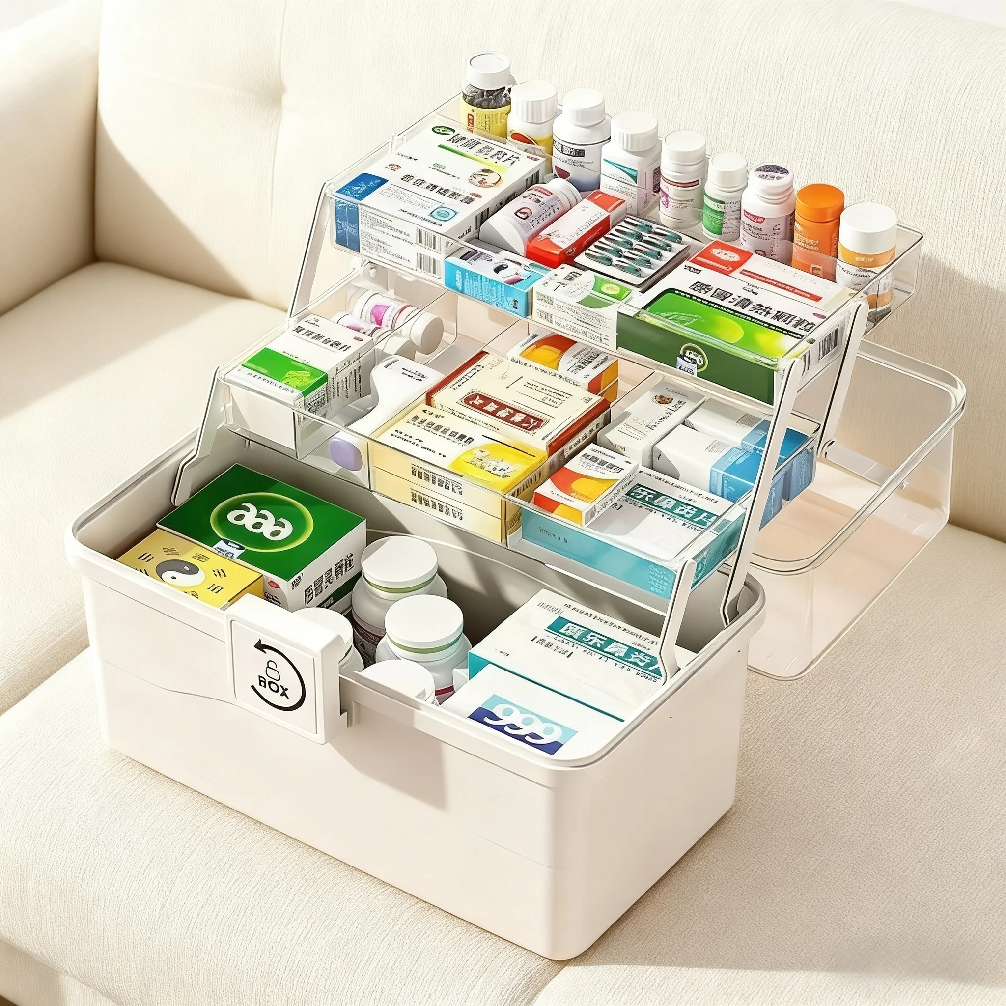 Домашняя аптечка большой емкости для хранения лекарств, многослойная классификационная домашняя аптечка, портативная медицинская аптечка первой помощи
Домашняя аптечка большой емкости для хранения лекарств, многослойная классификационная домашняя аптечка, портативная медицинская аптечка первой помощи