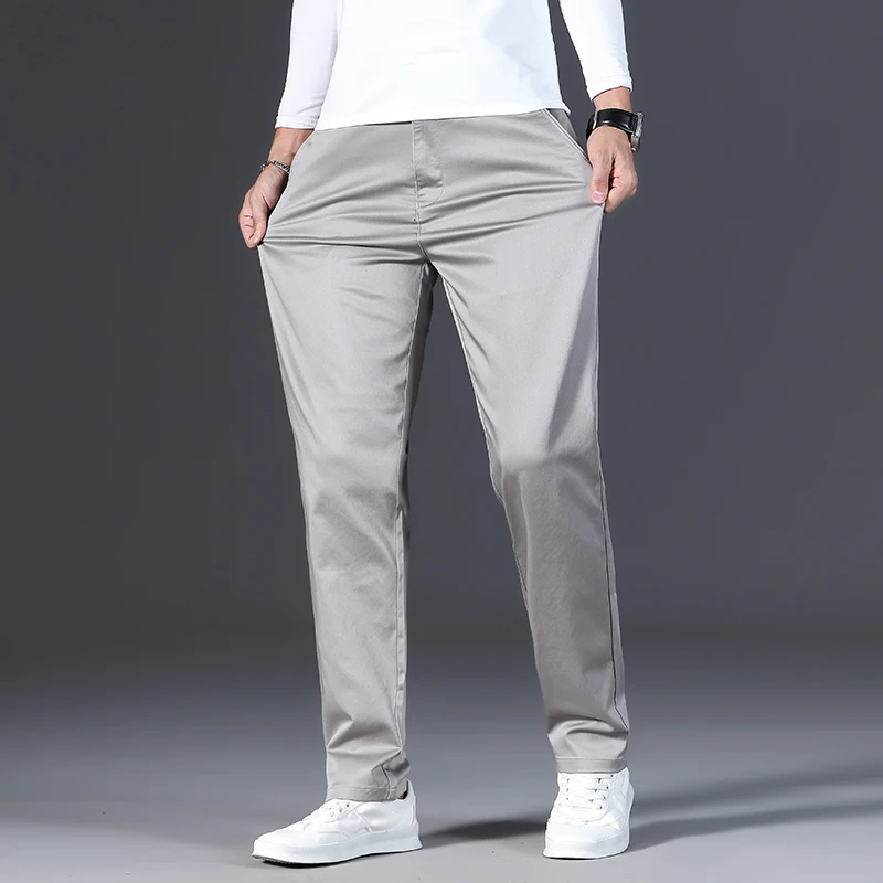 202, весенне-осенние мужские свободные прямые брюки премиум-класса серого цвета хаки, деловые повседневные брюки, готовые офисные удобные брюки
202, весенне-осенние мужские свободные прямые брюки премиум-класса серого цвета хаки, деловые повседневные брюки, готовые офисные удобные брюки