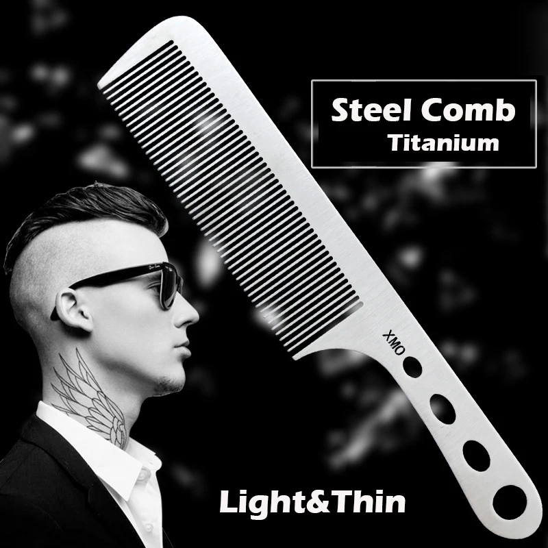 Brainbow 1PC Titanium Steel Comb Professional Salon Hair Hairdressing Anti-static Barbers Comb Ultra Thin Hair Brush for Men
Brainbow 1PC Titanium Steel Comb Professional Salon Hair Hairdressing Anti-static Barbers Comb Ultra Thin Hair Brush for Men