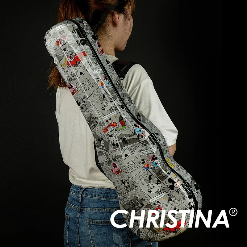 Чехол для скрипки CHRISTINA Коробка для скрипки из углеродного волокна с мультяшным узором, размер 4/4, с двойными лямками, водонепроницаемый сверхлегкий (VB03)
Чехол для скрипки CHRISTINA Коробка для скрипки из углеродного волокна с мультяшным узором, размер 4/4, с двойными лямками, водонепроницаемый сверхлегкий (VB03)