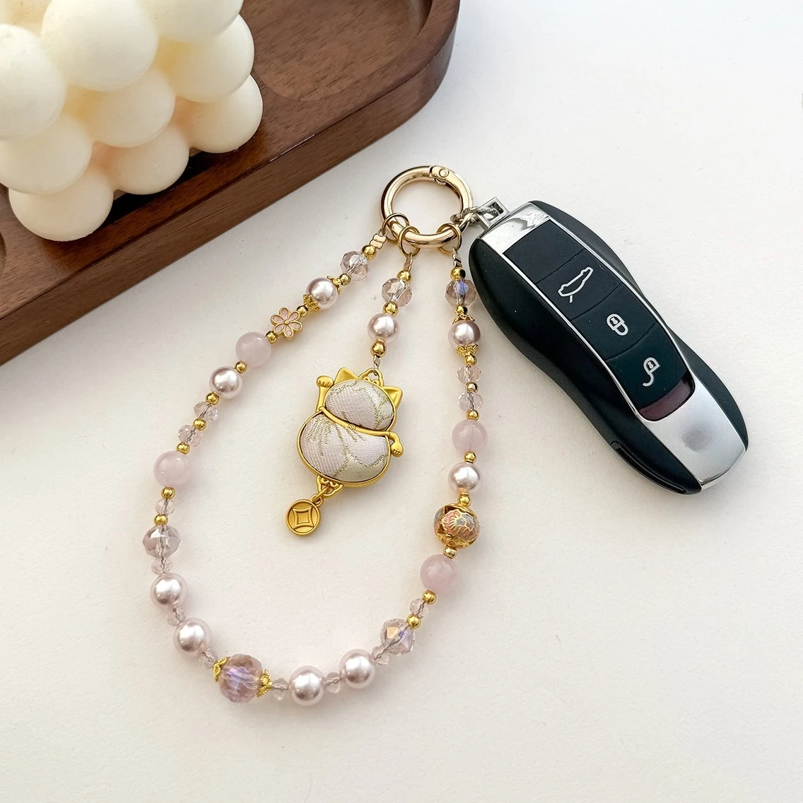 Original Design Luxury Crystal Mobile Phone Chain Chinese-Style Maneki-neko Hand-Made Lanyard Beaded Short Wrist Chain Univesal
Original Design Luxury Crystal Mobile Phone Chain Chinese-Style Maneki-neko Hand-Made Lanyard Beaded Short Wrist Chain Univesal