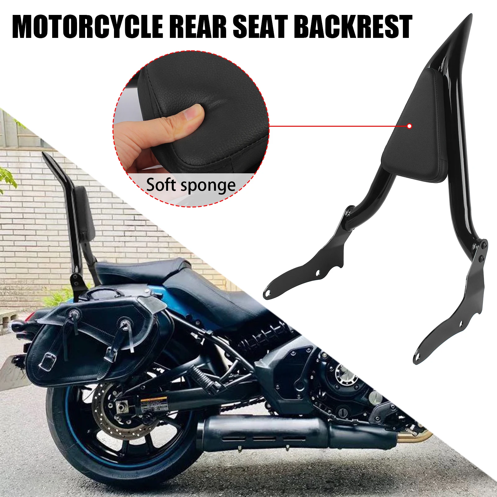 Motorcycle Black Rear Passenger Backrest Sissy Bar For Yamaha Bolt XVS950 XV950R 2014-2020 R-Spec 2014-2025
Motorcycle Black Rear Passenger Backrest Sissy Bar For Yamaha Bolt XVS950 XV950R 2014-2020 R-Spec 2014-2025