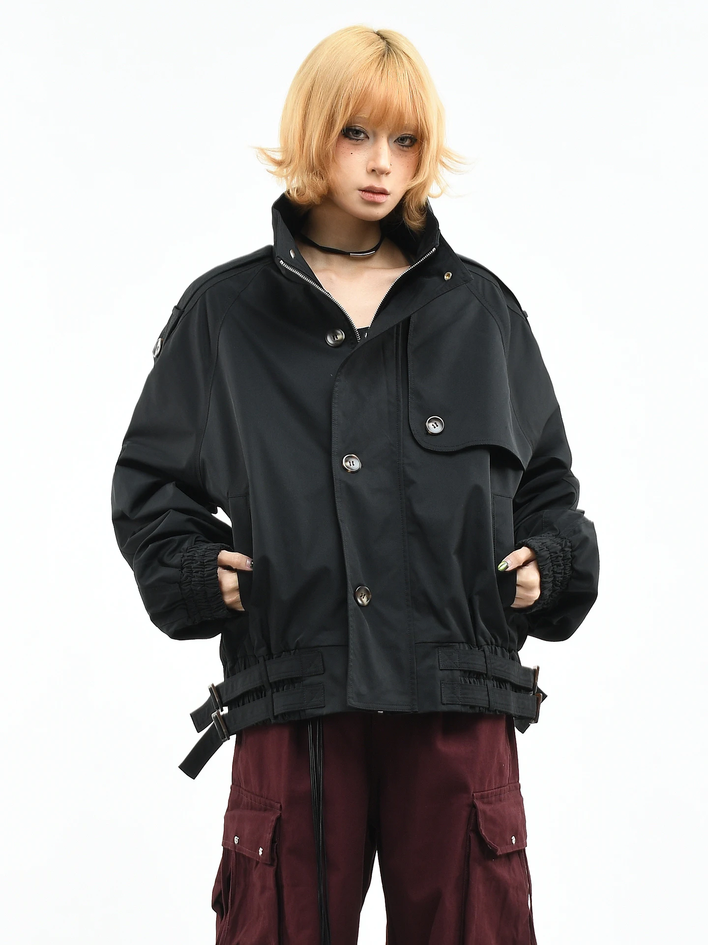 Оригинальная американская свободная короткая куртка-ветровка OV для женщин, весенняя, повседневная, свободного кроя, укороченная, с воротником-стойкой
Оригинальная американская свободная короткая куртка-ветровка OV для женщин, весенняя, повседневная, свободного кроя, укороченная, с воротником-стойкой