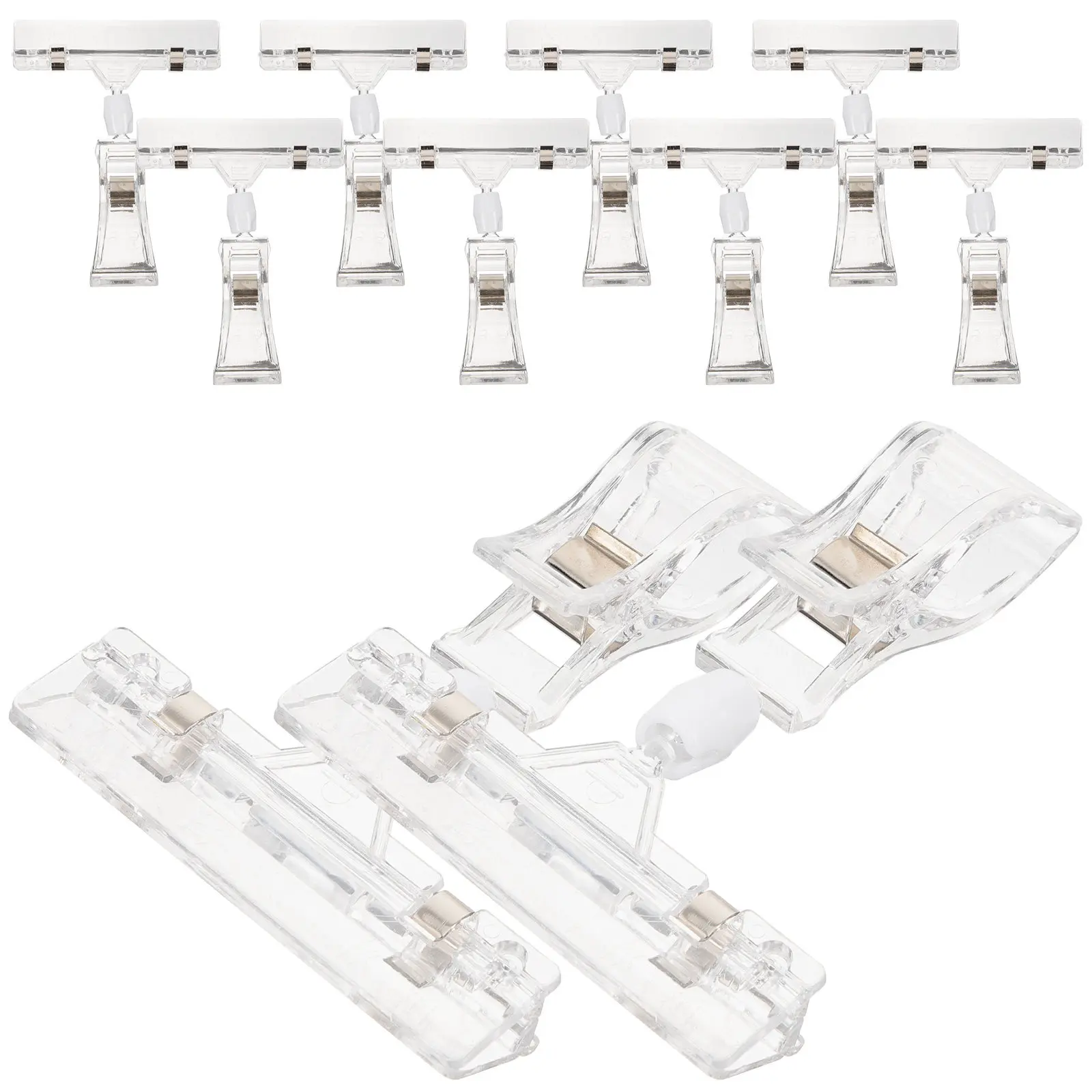 10Pcs Merchandise Sign Display Clip Rotatable Heavy Duty Clip-on Tag Holder for Supermarkets Retail Stores Desktop Decoration
10Pcs Merchandise Sign Display Clip Rotatable Heavy Duty Clip-on Tag Holder for Supermarkets Retail Stores Desktop Decoration