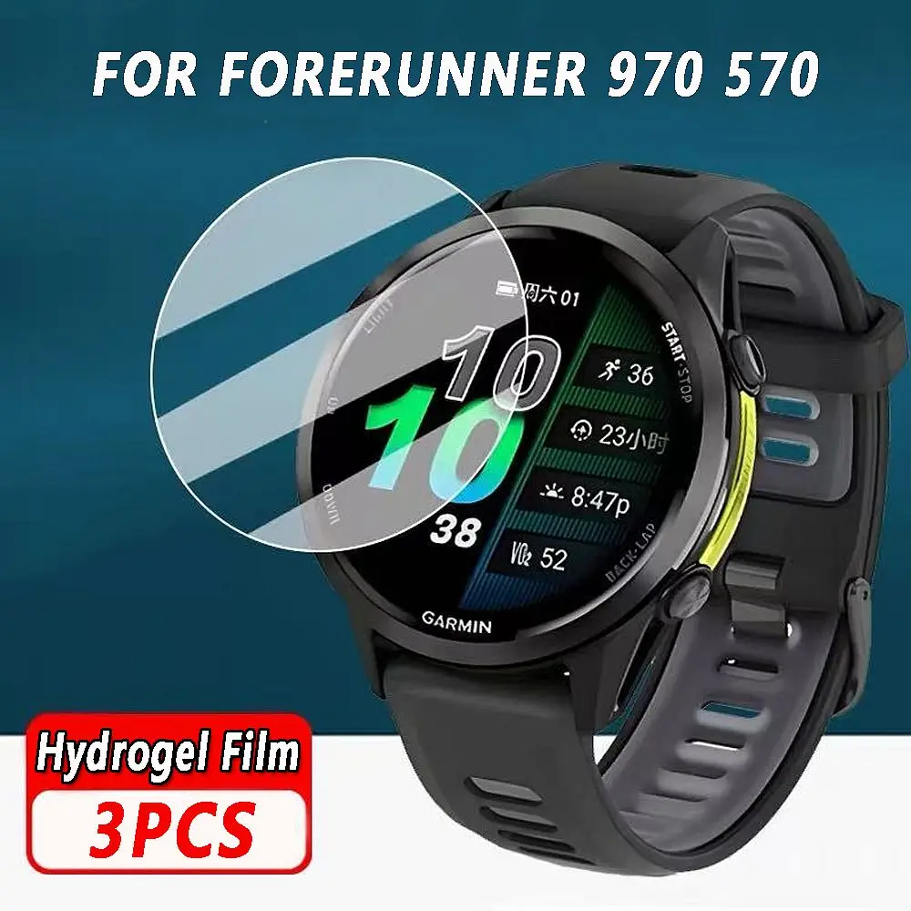 3PCS TPU Hydrogel Films for Garmin Forerunner 970 265 265S 965 570 47/42mm Protection Film Smartwatch Screen Protector Guard
3PCS TPU Hydrogel Films for Garmin Forerunner 970 265 265S 965 570 47/42mm Protection Film Smartwatch Screen Protector Guard