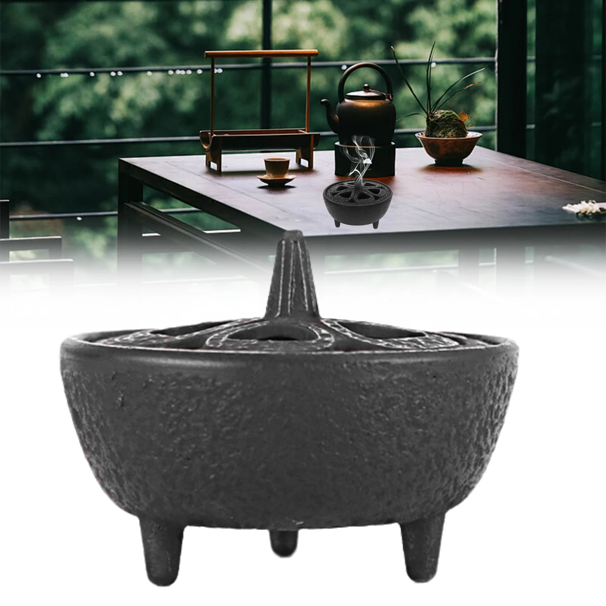 1 Pcs Cast Iron Lotus‑Shaped Incense Aromatherapy for Home Decoration Bathroom Bedroom Incense Container Household Supplies
1 Pcs Cast Iron Lotus‑Shaped Incense Aromatherapy for Home Decoration Bathroom Bedroom Incense Container Household Supplies