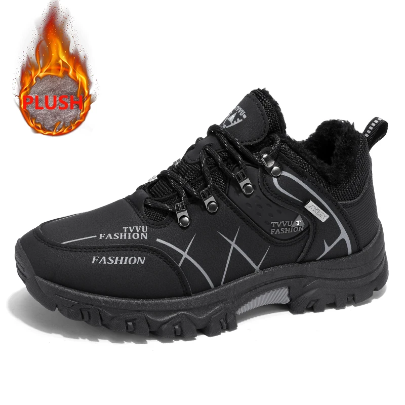 Brand Men Winter Snow Boots Waterproof Leather Sneakers Keep Warm Men's Boots Outdoor Male Hiking Boots Work Shoes
Brand Men Winter Snow Boots Waterproof Leather Sneakers Keep Warm Men's Boots Outdoor Male Hiking Boots Work Shoes